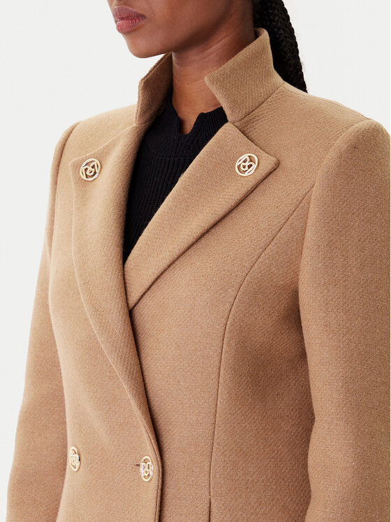 Rinascimento Rinascimento Wollmantel CFC0126218003 Beige Regular Fit