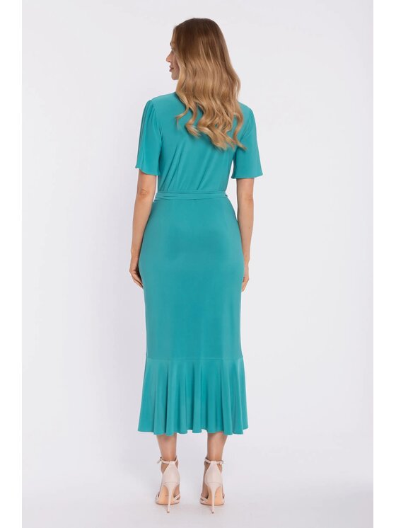 Made of Emotion Made of Emotion Abito da cocktail M912 Turchese A-Line Fit