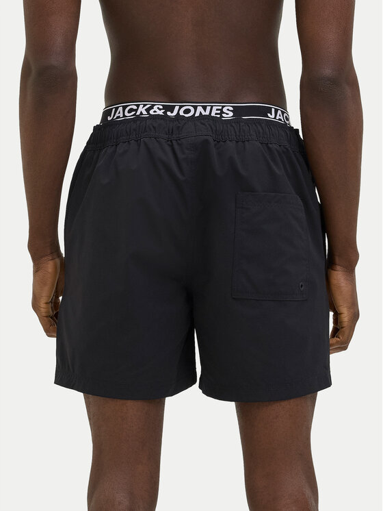 Jack & Jones Jack & Jones Szorty kąpielowe Maui 12272949 Czarny Regular Fit