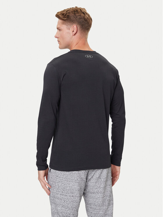 Under Armour Under Armour Majica dugih rukava Ua Sportstyle Left Chest 1329585 Crna Loose Fit