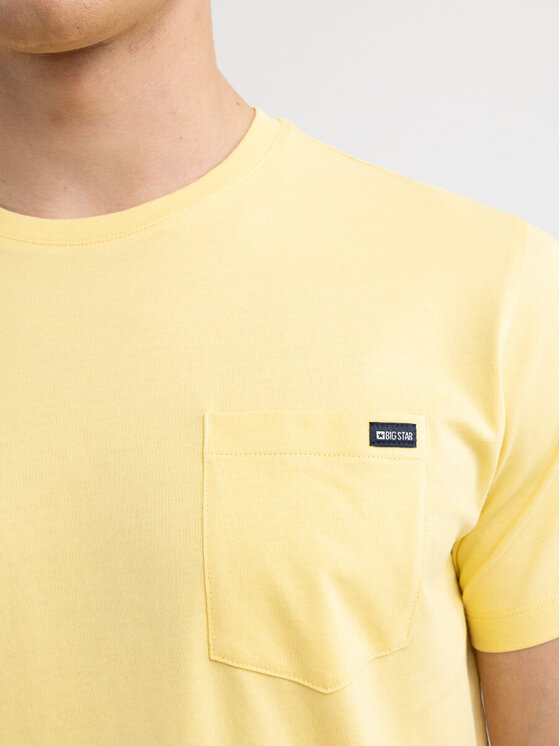 BIG STAR BIG STAR T-Shirt CARBON_200_150 Żółty Basic Fit