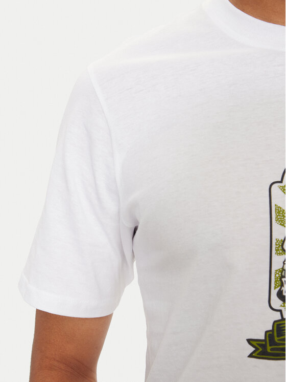Jack & Jones Jack & Jones T-Shirt Seven Skull 12262491 Biały Regular Fit