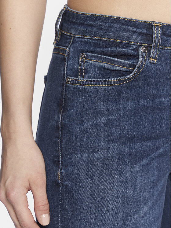 PINKO Pinko Jeans hlače Flora 100561 A0MR Mornarsko modra Flare Fit