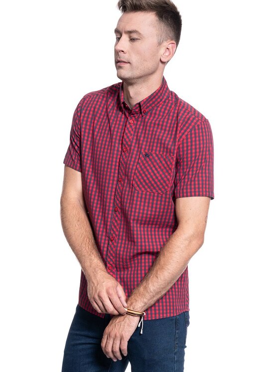Mustang Mustang Camicia COLLIN BDC 1/2SLV Blu Regular Fit