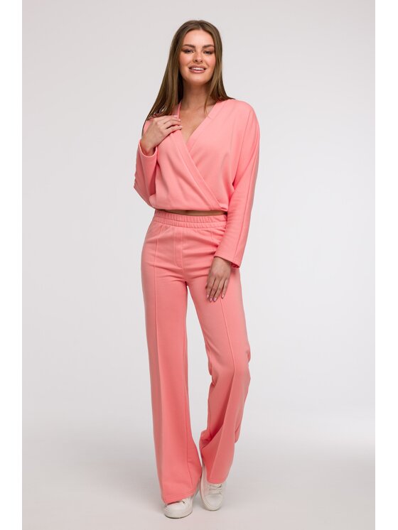 BeWear BeWear Teplákové nohavice B296 Ružová Comfortable Fit