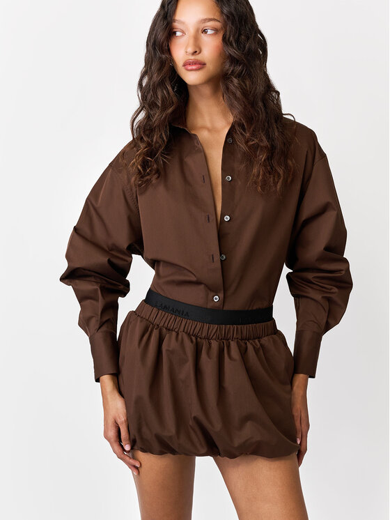 La Mania La Mania Minigonna ASSIA Marrone Basic Fit