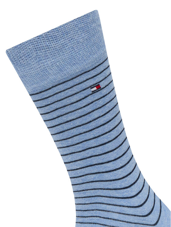 Tommy Hilfiger Tommy Hilfiger Kõrgete meestesokkide komplekt (2 paari) 100001496 Sinine