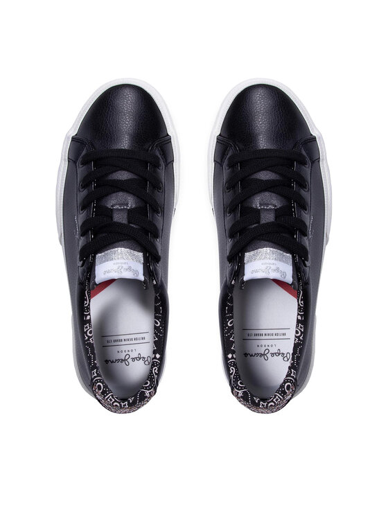 Pepe Jeans Pepe Jeans Sneakersy Kenton Plain PLS31235 Černá