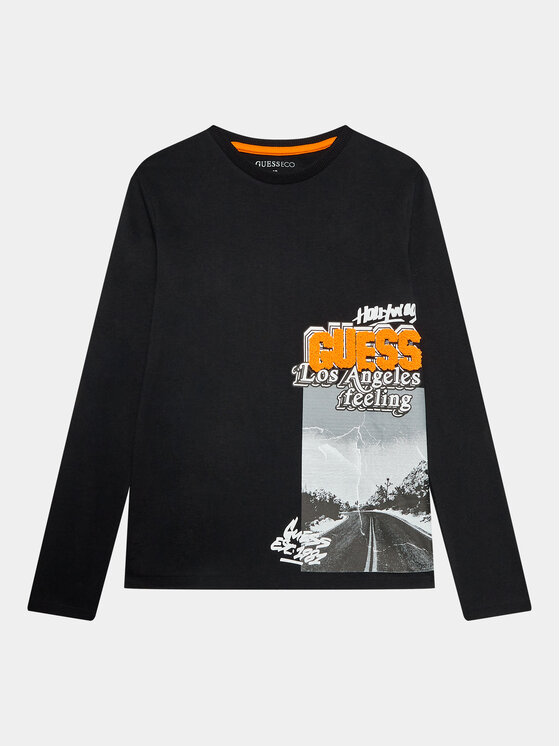 Guess Guess Μπλουζάκι L3BI19 I3Z14 Μαύρο Regular Fit