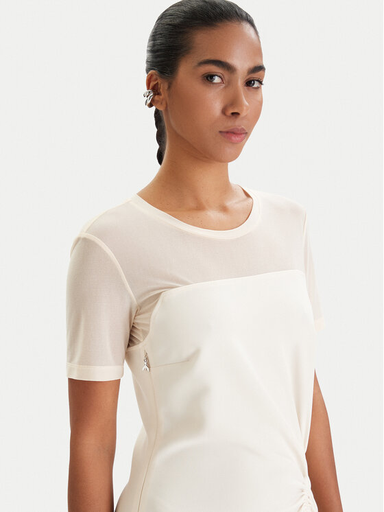 Patrizia Pepe Patrizia Pepe Koktel haljina 8A1596/A701-W409 Écru Regular Fit