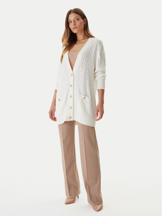 Guess Guess Kardigan W5BR37 Z1192 Écru Relaxed Fit