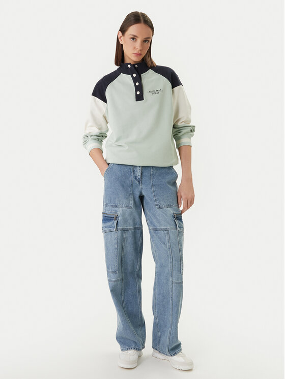 Guess Guess Jopa GUESS x NORTH SAILS W6GQ12 K3481 Zelena Regular Fit