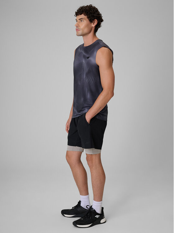 4F 4F Szorty sportowe CORE SYSTEM Czarny Regular Fit