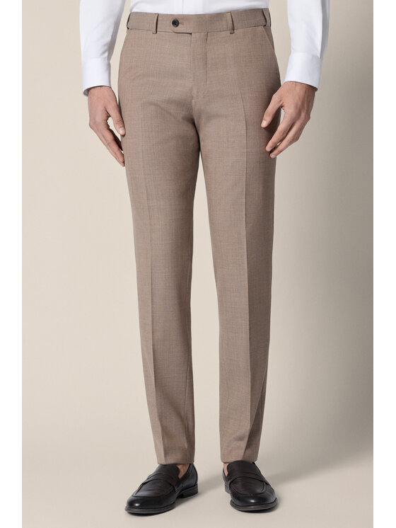 Lancerto Lancerto Garnitur Leganes GA073126000009 Brązowy Slim Fit