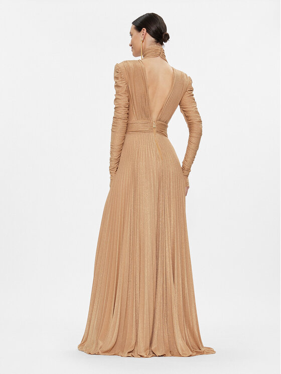 Elisabetta Franchi Elisabetta Franchi Φόρεμα βραδινό AB-523-37E2-V720 Χρυσό Regular Fit