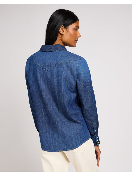 Lee Lee Koszula REGULAR WESTERN SHIRT Niebieski Regular Fit