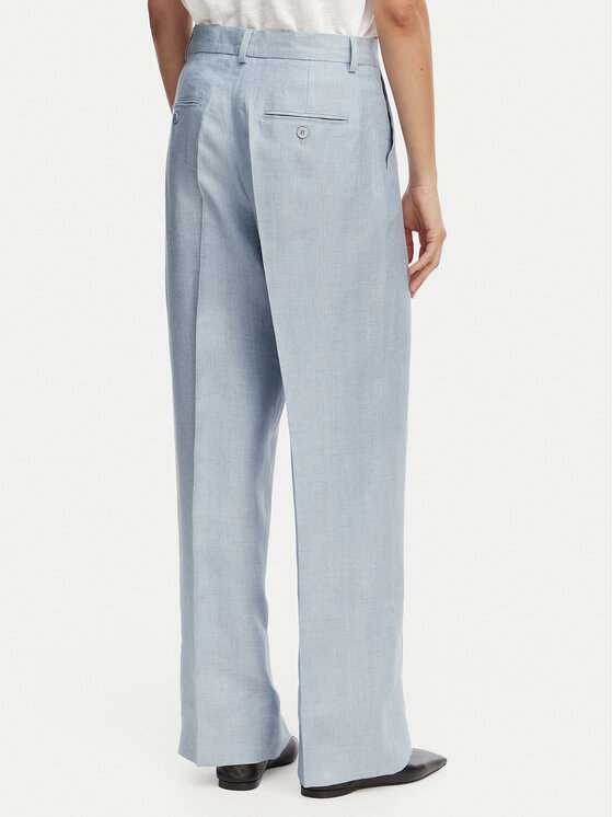 Weekend Max Mara Weekend Max Mara Auduma bikses Malizia 2615131112 Gaiši zila Regular Fit