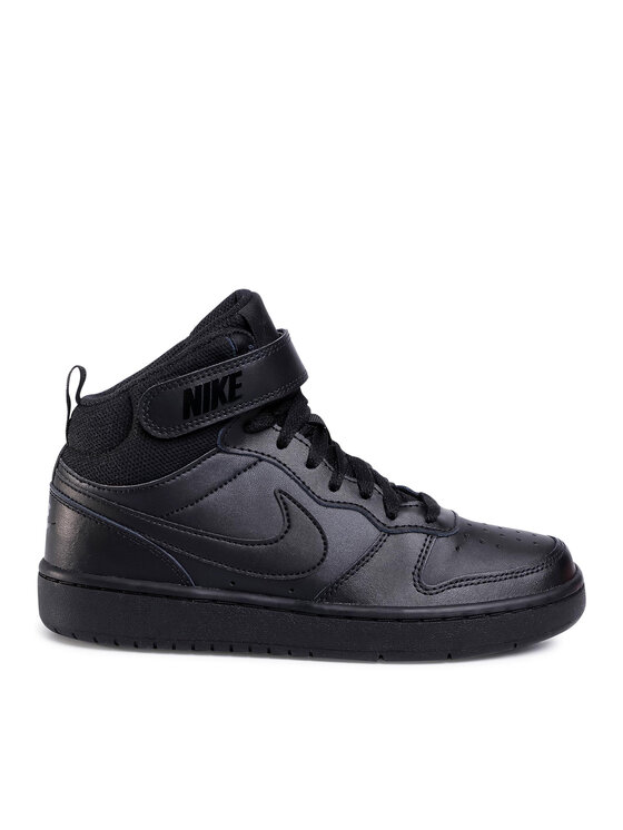 Nike Sneakersy Court Borough Mid 2 (GS) CD7782 001 Čierna