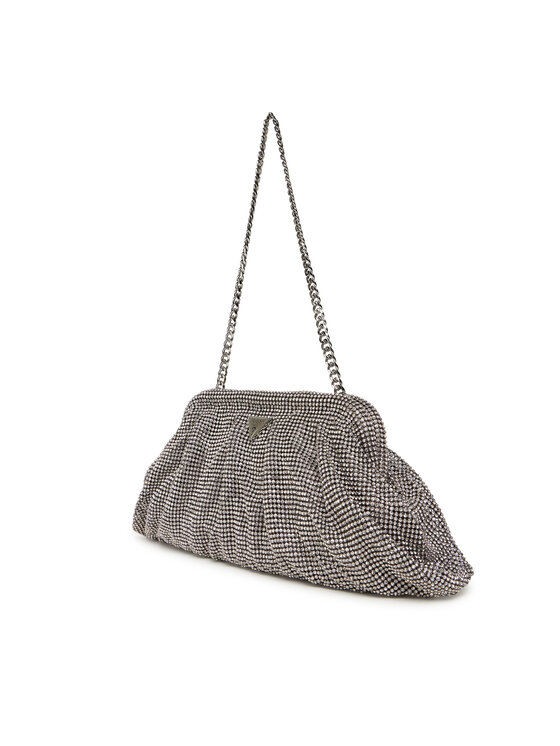 Guess Guess Kabelka Zalina Mini HWRY93 50710 Strieborná