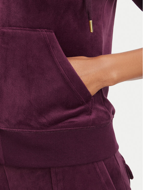 Juicy Couture Juicy Couture Суитшърт Robertson JCAP176G Виолетов Slim Fit