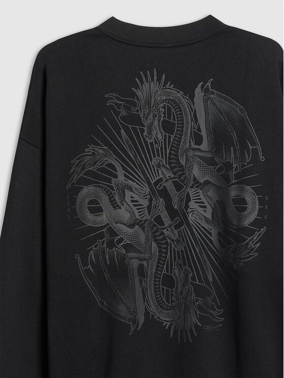 4F 4F Bluza FORNAL Czarny Oversize