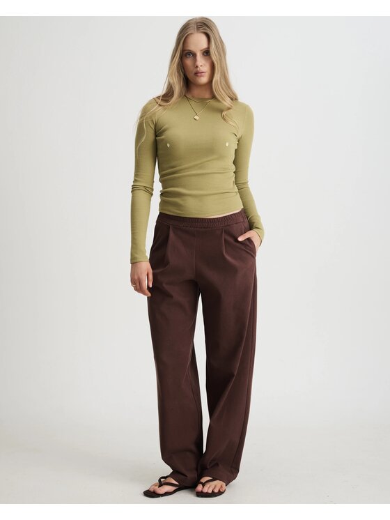 Le Songe Le Songe Longsleeve PISTACHIO Zielony Basic Fit