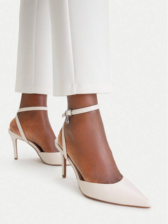 Nine West Nine West Pantofi cu toc subțire CEO-CD23029-3 Alb