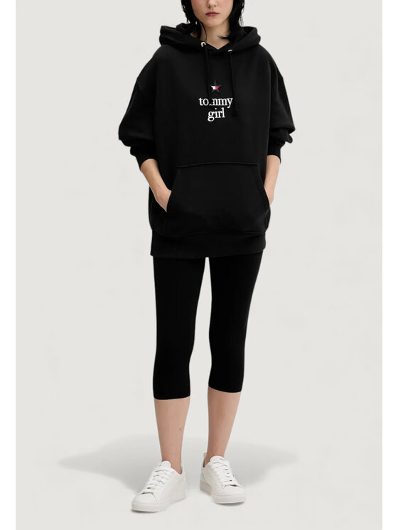 Tommy Jeans Tommy Jeans Felpa DN0DN00099 Nero Casual Fit