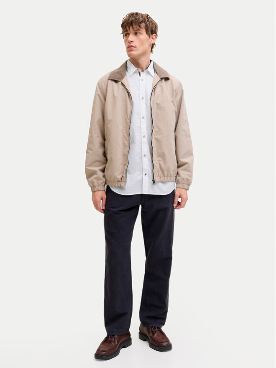 Jack & Jones Jack & Jones Košeľa Henry 12289197 Biela Regular Fit