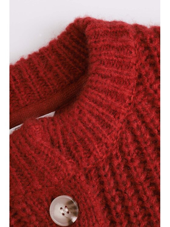 Coccodrillo Coccodrillo Sweter ZC4172201RGJ-017 Bordowy Regular Fit