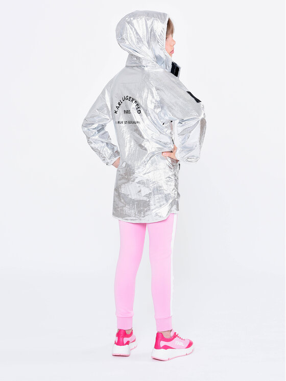 Karl Lagerfeld Kids Karl Lagerfeld Kids Μπουφάν μεταβατικό Z16149 D Γκρι Regular Fit