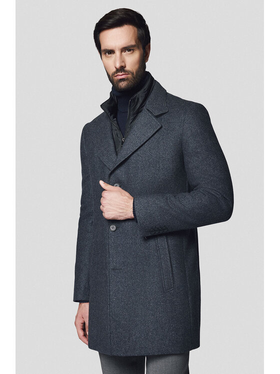 Lancerto Lancerto Płaszcz zimowy Berno KU073224000004 Szary Regular Fit
