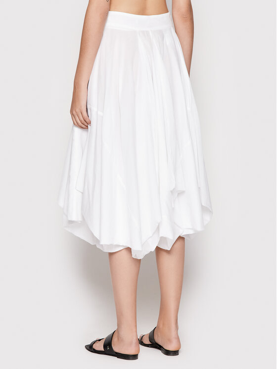 Peserico Peserico Fustă midi P05428L1 Alb Regular Fit