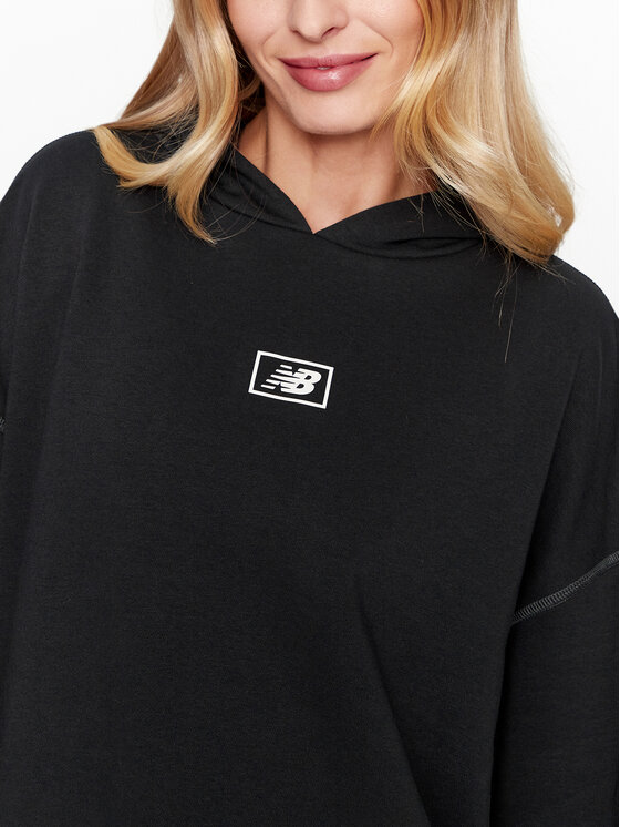 New Balance New Balance Bluza Essentials French Terry Hoodie WT33512 Czarny Regular Fit