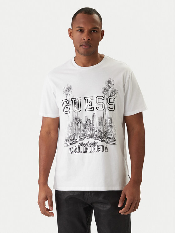 Guess Guess T-shirt M6RI01 I3Z14 Bijela Regular Fit