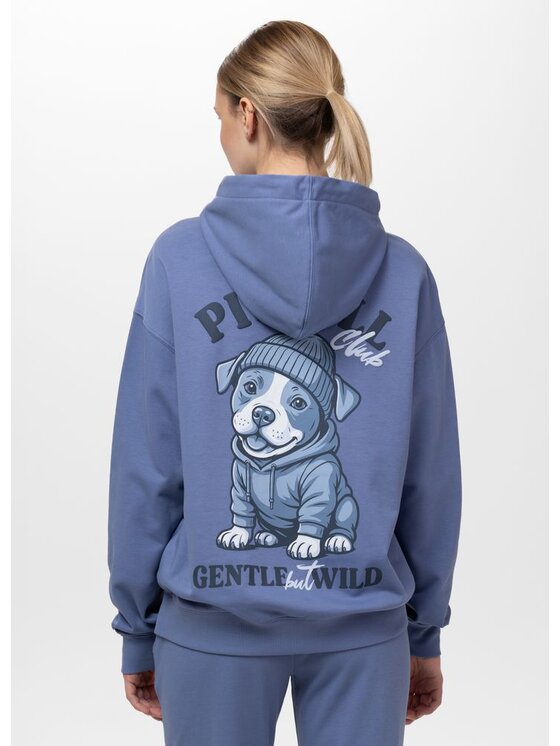 PITBULL PITBULL Bluza GENTLE BUT WILD Niebieski Regular Fit