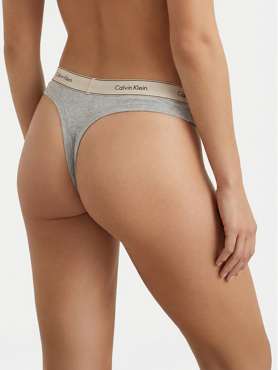 Calvin Klein Calvin Klein Tanga LV00QF8771 Szürke