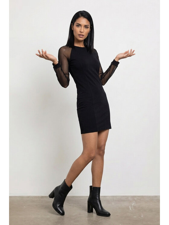FIGL FIGL Sukienka codzienna M1354 Czarny Straight Fit