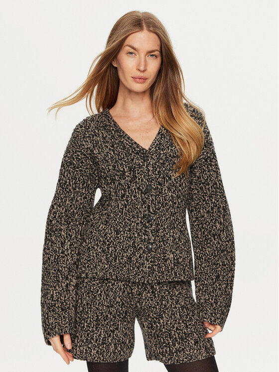 Herskind Herskind Кардиган Sabina 5332151 Сив Relaxed Fit