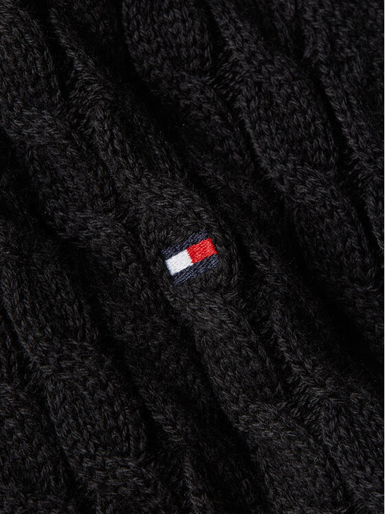 Tommy Hilfiger Tommy Hilfiger Kardigan Co Mini WW0WW40265 Czarny Regular Fit