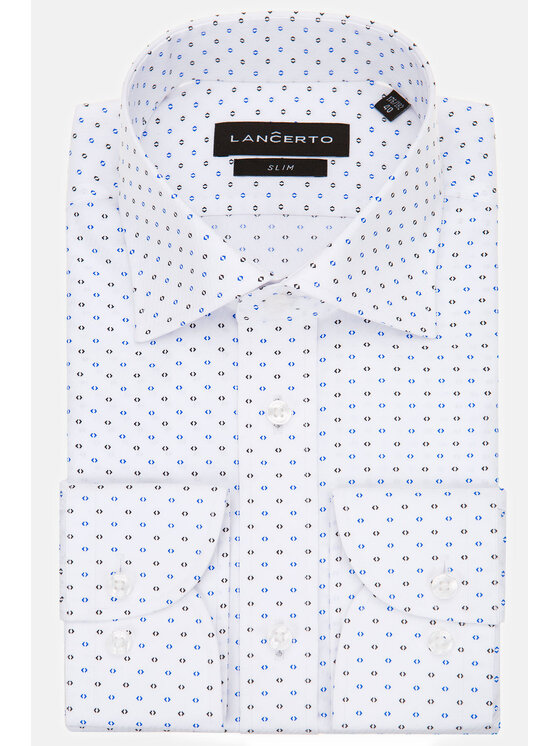 Lancerto Lancerto Koszula Lorenza KO073121000014 Biały Slim Fit
