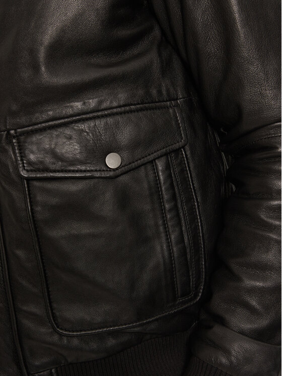 Serge Pariente Serge Pariente Nahkjope New Pilot Must Regular Fit