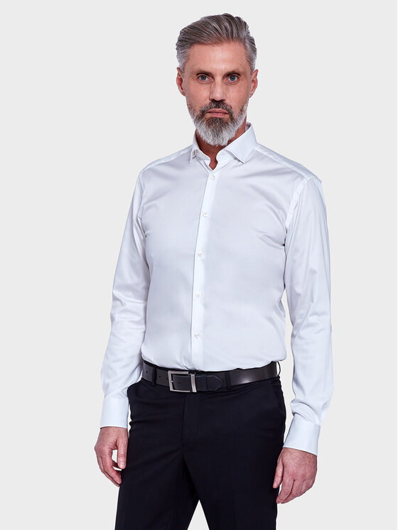 VILLARO VILLARO Koszula 007DSLIM Biały Slim Fit