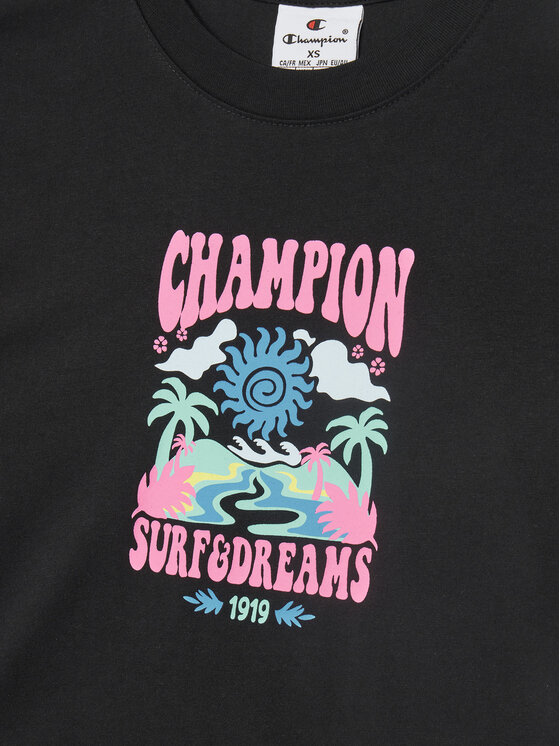 Champion Champion Komplet t-shirt i spodenki 405127 Czarny Regular Fit