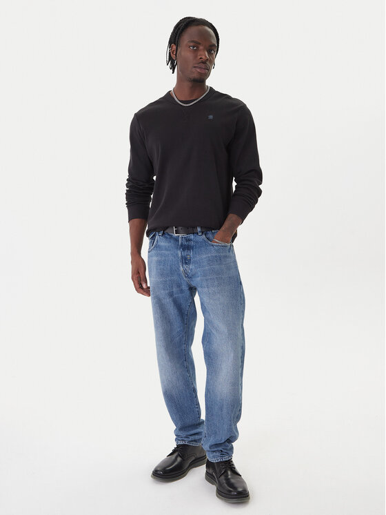 G-Star Raw G-Star Raw Majica z dolgimi rokavi Nifous D25076-D976 Črna Regular Fit