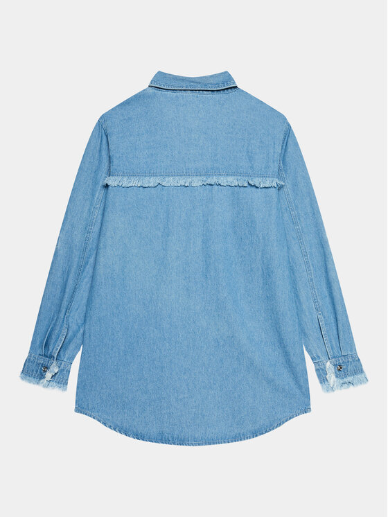 Guess Guess camicia di jeans J3BH01 D5A40 Blu Regular Fit