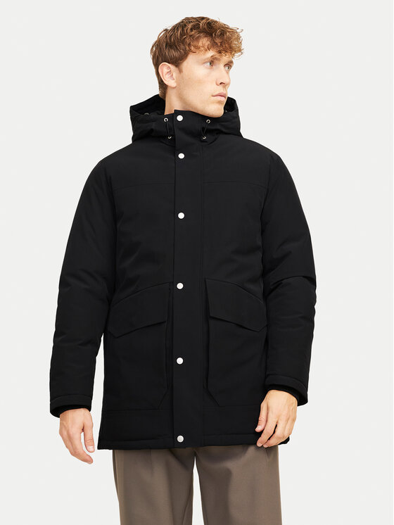 Jack&Jones Parka Trek 12256992 Crna Regular Fit