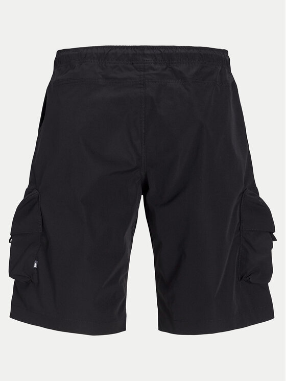 Jack & Jones Jack & Jones Šortky z materiálu Cole 12269386 Černá Cargo Fit