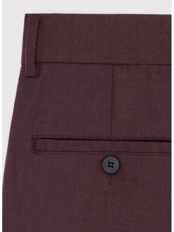 Pako Lorente Pako Lorente Spodnie garniturowe P26WF-6G-008 Bordowy Regular Fit