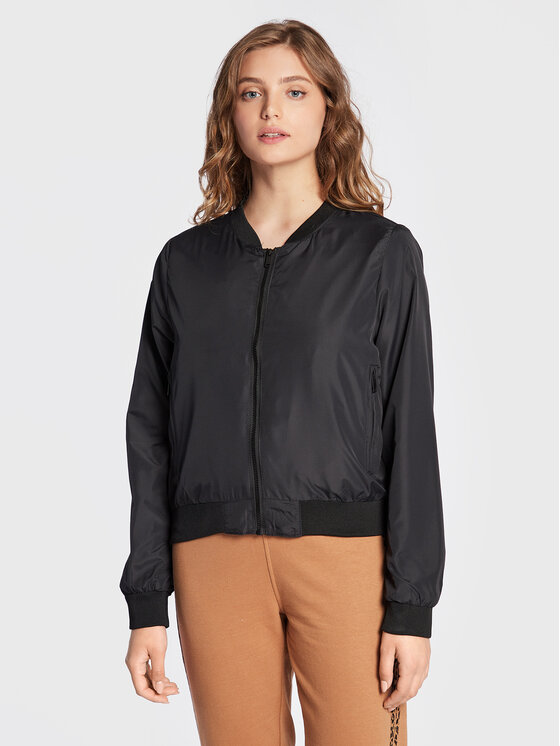 Brave Soul Brave Soul Bunda bomber LJK-KAJAL Černá Regular Fit